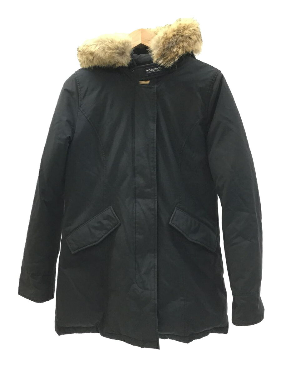 【中古】Woolrich◆NEW ARCTIC PARKA/ダウン70％/コート/M/コットン/NVY/1502300【レディースウェア】