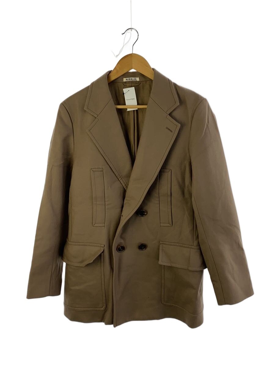 【中古】AURALEE◆LIGHT MELTON HALF COAT/チェスターコート/3/ウール/CML/A9AJ02LM【メンズウェア】