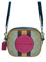 【中古】COACH◆ショルダーバッグ/シグネチャー/ミニデンプシー/BEG/総柄/D2048-2635【バッグ】