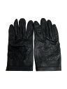 【中古】LOEWE◆アナグラムレザーグローブ/手袋/羊革/BLK/レディース/K821246X01【服飾雑貨他】
