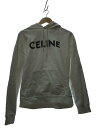 【中古】CELINE◆21ss/ロゴスタッズプルオーバーパーカー/M/コットン/ホワイト/2y3230582h【メンズウェア】
