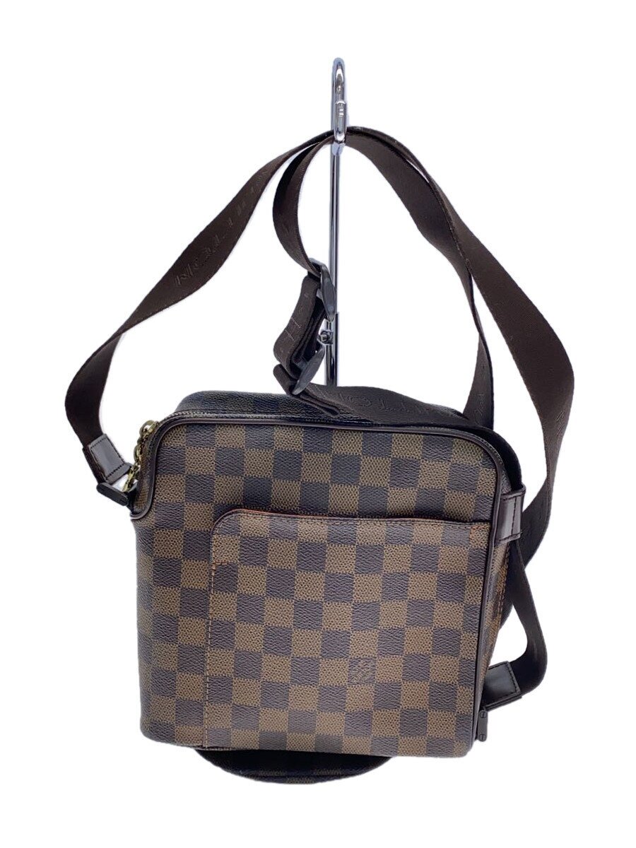LOUIS VUITTON - 【中古】LOUIS VUITTON◆オラフPM_ダミエ・エベヌ_BRW/PVC/BRW【バッグ】