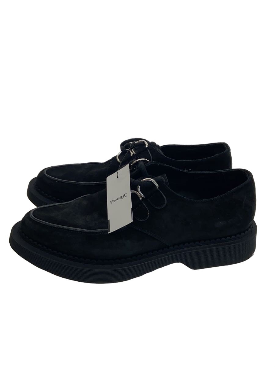 Business - 【中古】SAINT LAURENT◆テディスウェードクリーパーシューズ/ドレスシューズ/39/BLK/スウェード/669813//【シューズ】