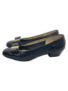 【中古】Salvatore Ferragamo◆パンプス/BLK/VARAリボン【服飾雑貨他】(4)