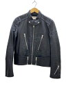 【中古】CELINE◆19AW/PADDED LEATHER RACER JACKET/48/羊革/BLK/無地/2E188280D//【メンズウェア】(4)