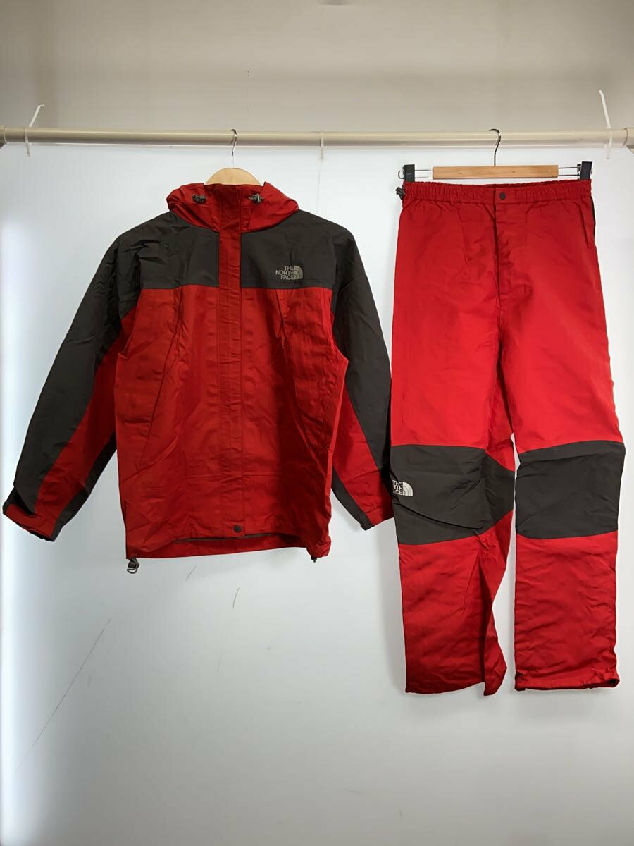 【中古】THE NORTH FACE◆セットアップ/M/ナイロン/RED/NPW10712【メンズウェア】