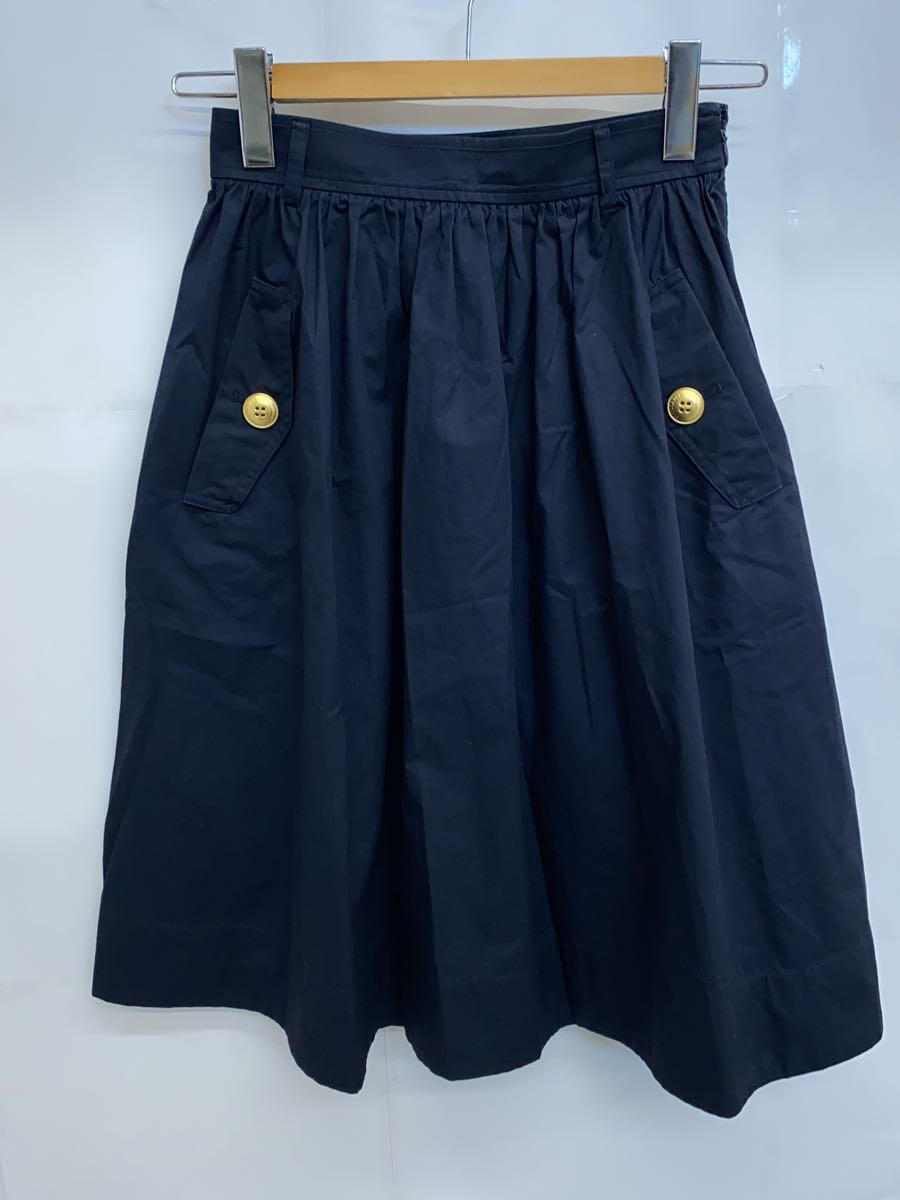 【中古】BURBERRY BLUE LABEL◆スカート/--/コットン/NVY【レディースウェア】