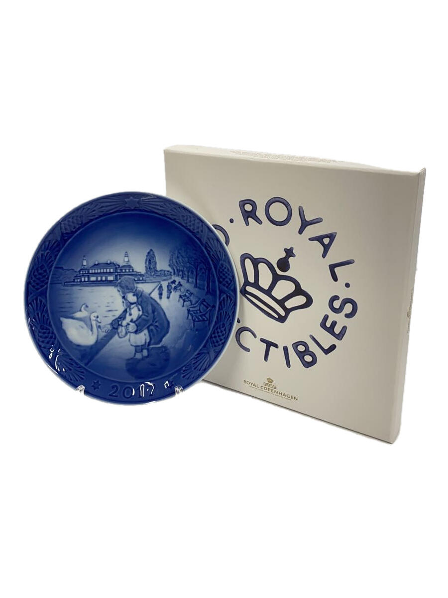 【中古】ROYAL COPENHAGEN◆CHRISTMAS TREE MARKET/2017/プレート/BLU//【キッチン用品】