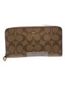 【中古】COACH◆長財布/PVC/BEG/総柄/レディース/12173【服飾雑貨他】