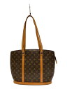 【中古】LOUIS VUITTON◆バビロン_モノグラム・キャンバス_BRW/PVC/BRW【バッグ】