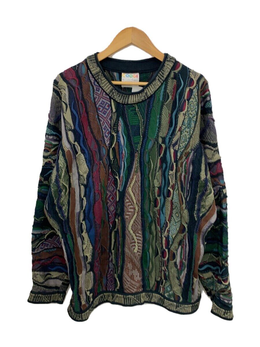 【中古】COOGI◆ニット・セーター(厚手)/XL/コットン/マルチカラー/オーストラリア製【メンズウェア】