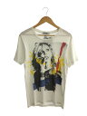 【中古】HYSTERIC GLAMOUR◆Tシャツ/S/コットン/WHT【メンズウェア】