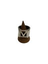 【中古】LOUIS VUITTON◆シュヴァリエール・Vスクエア_19号/メッキ/19号/SLV/メンズ【服飾雑貨他】