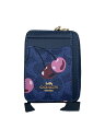 【中古】COACH◆カードケース/レザー/NVY/さくらんぼ【服飾雑貨他】