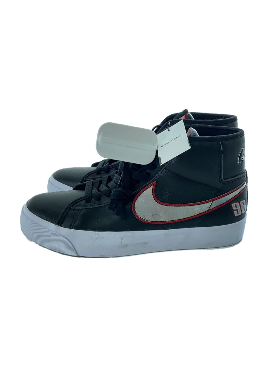 【中古】NIKE◆ZOOM BLAZER MID PRO GT_ズーム ブレーザー MID プロ GT/25.5cm/BLK//【シューズ】
