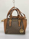 【中古】MICHAEL KORS◆ショルダーバッグ/--/BRW/総柄/35S9GC6M6B【バッグ】