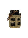【中古】FENDI◆23SS/FENDI STEP OUT MINI/ポーチ/ポリエステル/KHK/総柄/8BS079//【バッグ】