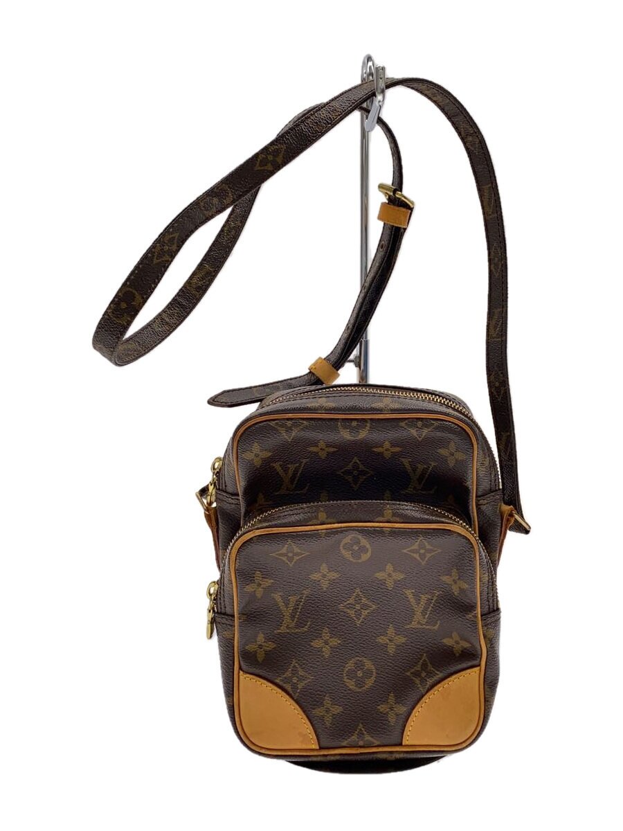 【中古】LOUIS VUITTON◆アマゾン_モノグラム・キャンバス/PVC/BRW【バッグ】