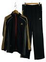【中古】adidas◆トラックジャケット&パンツセット/O/BLK/AZ2543/AZ2540【スポーツ】