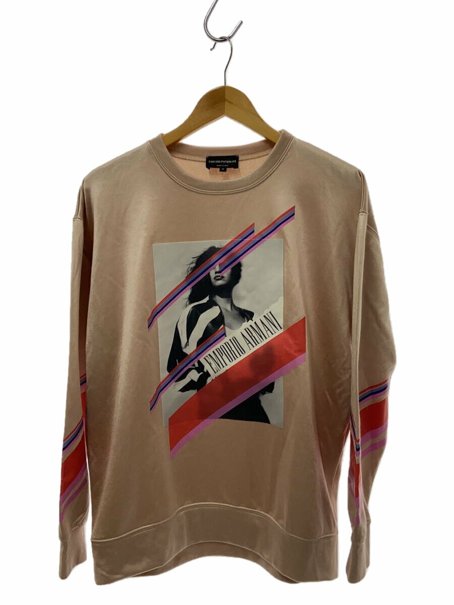 【中古】EMPORIO ARMANI◆スウェット/S/ポリエステル/PNK【レディースウェア】