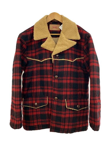 【中古】Levi’s◆ジャケット/L/ウール/RED/チェック/70534【メンズウェア】 【中古】Levi’s◆ジャケット/L/ウール/RED/チェック/70534【メンズウェア】