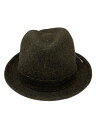 【中古】Borsalino◆ハット/--/ウール/KHK/メンズ【服飾雑貨他】