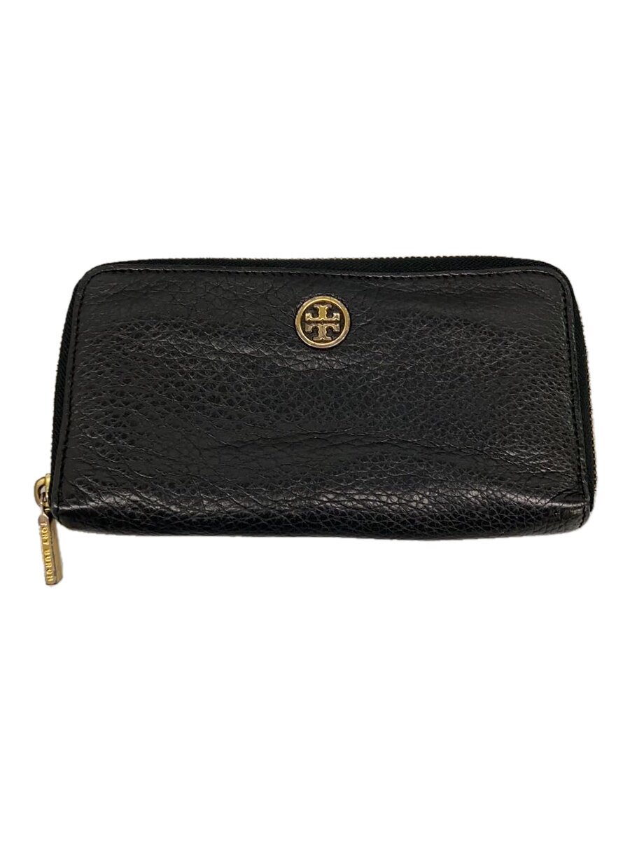 【中古】TORY BURCH◆長財布/レザー/BLK/レディース【服飾雑貨他】