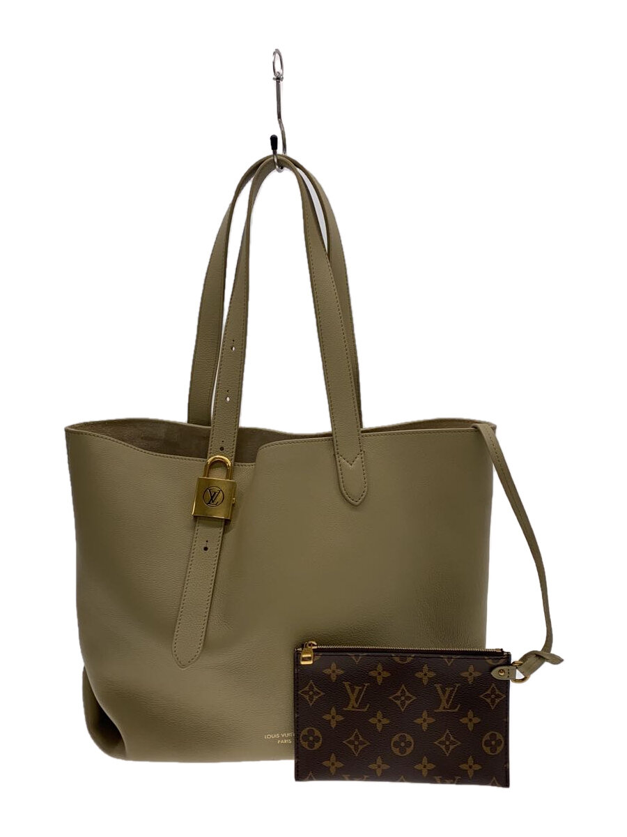 【中古】LOUIS VUITTON◆ロウキー カバ MM/トートバッグ/レザー/BEG/M25343//【バッグ】