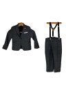 【中古】waltz by BEAMS DESIGN◆スーツ/4点セット/110cm/ポリエステル/グレー/グレンCK/3401-5490【キッズ】