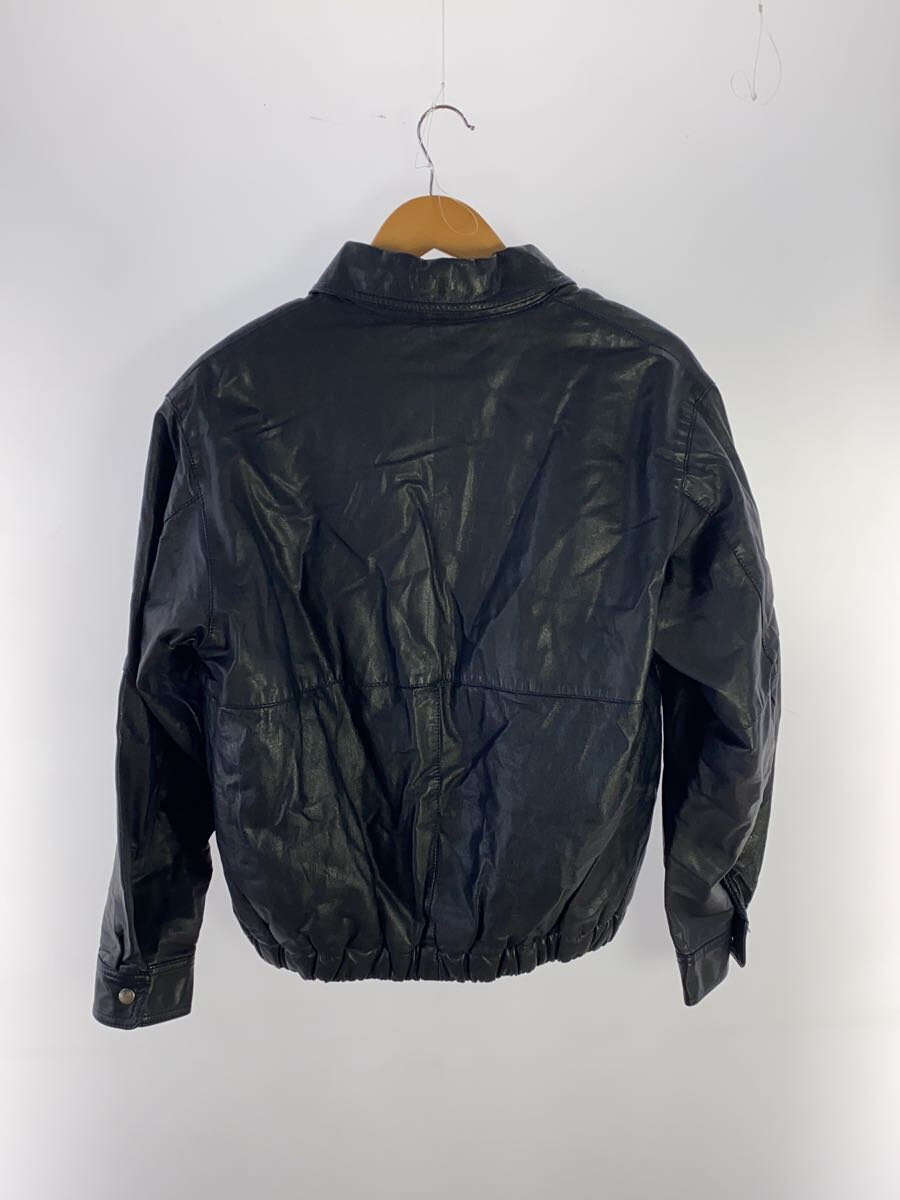 【中古】レザージャケット・ブルゾン/L/牛革/NVY/無地【メンズウェア】