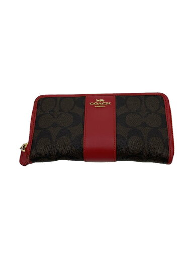【中古】COACH◆長財布/レザー/RED/総柄/レディース【服飾雑貨他】 【中古】COACH◆長財布/レザー/RED/総柄/レディース【服飾雑貨他】