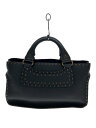 【中古】CELINE◆ハンドバッグ/レザー/BLK/無地【バッグ】