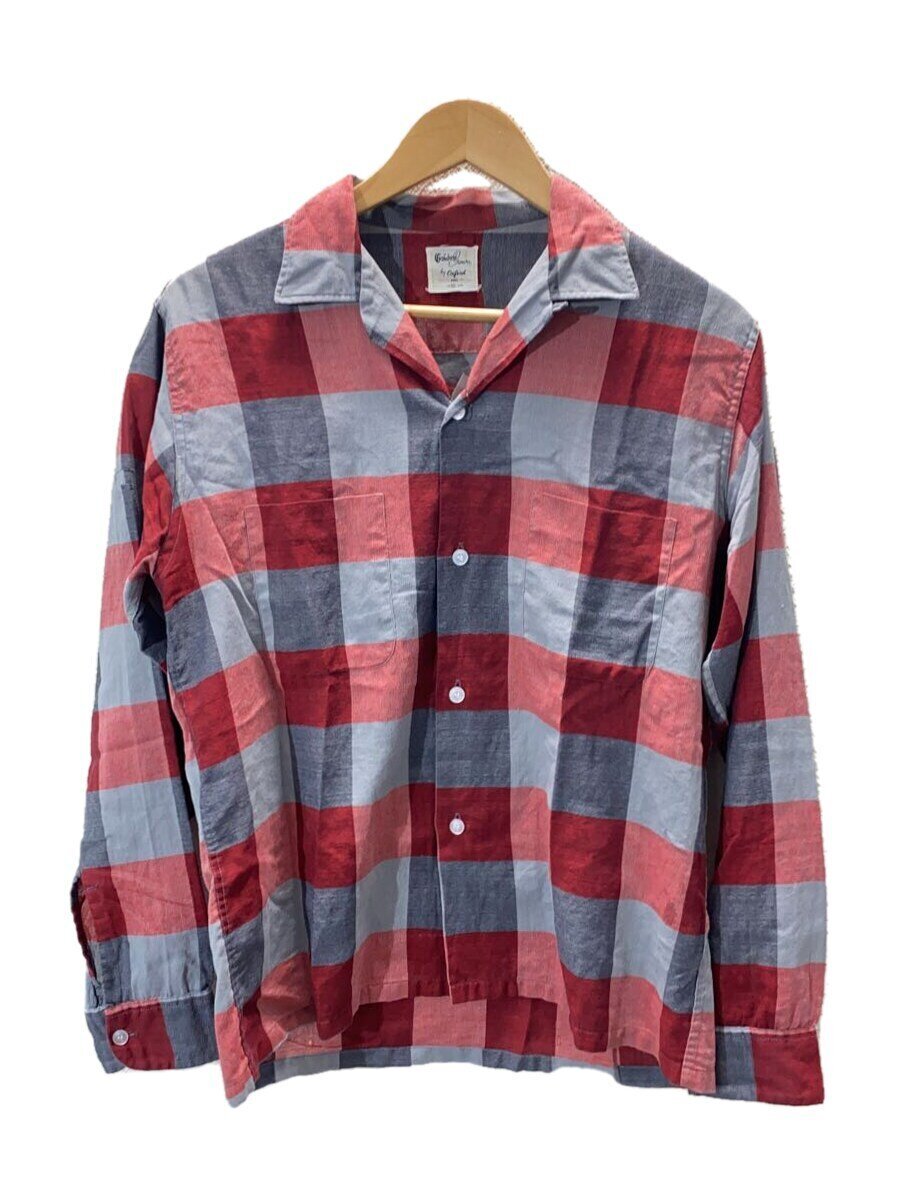 Goleden crown/60s/オープンカラー開襟シャツ/VINTAGE/M/RED//