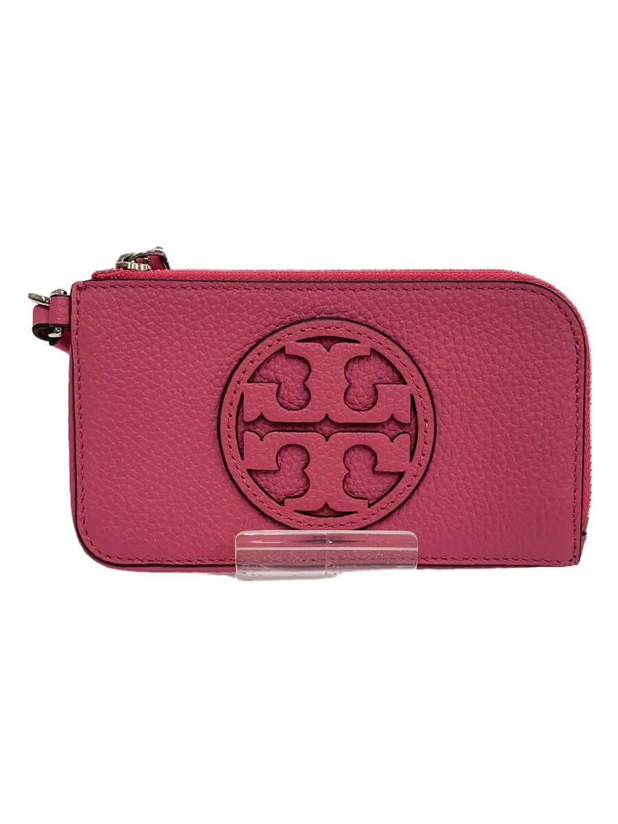 【中古】TORY BURCH◆コインケース/レザー/PNK/レディース【服飾雑貨他】