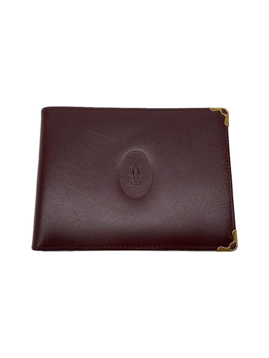 【中古】Cartier◆2つ折り財布/レザー