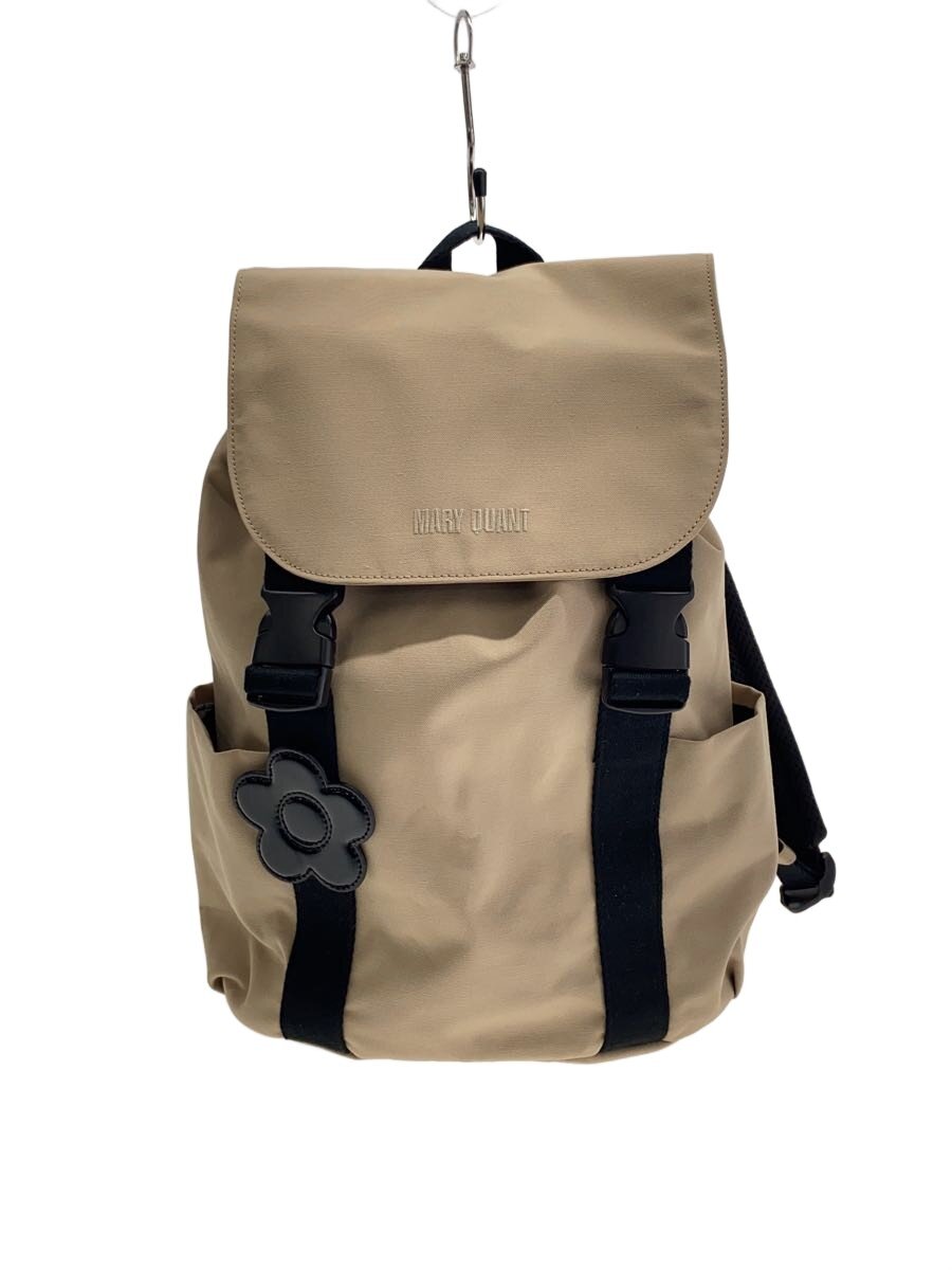 【中古】MARY QUANT◆リュック/ポリエステル/BLK【バッグ】