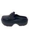【中古】crocs◆ローファー/--/BLK【シューズ】
