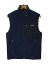 【中古】patagonia◆14AW/Classic Retro-X Vest/レトロXベスト/フリースベスト/S/23047/NVY//【メンズウェア】