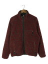 【中古】patagonia◆フリースジャケット/L/ポリエステル/RED/総柄/29321/グリセード/渦巻き【メンズウェア】