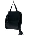 【中古】BEVINI◆リュック/レザー/BLK/無地【バッグ】