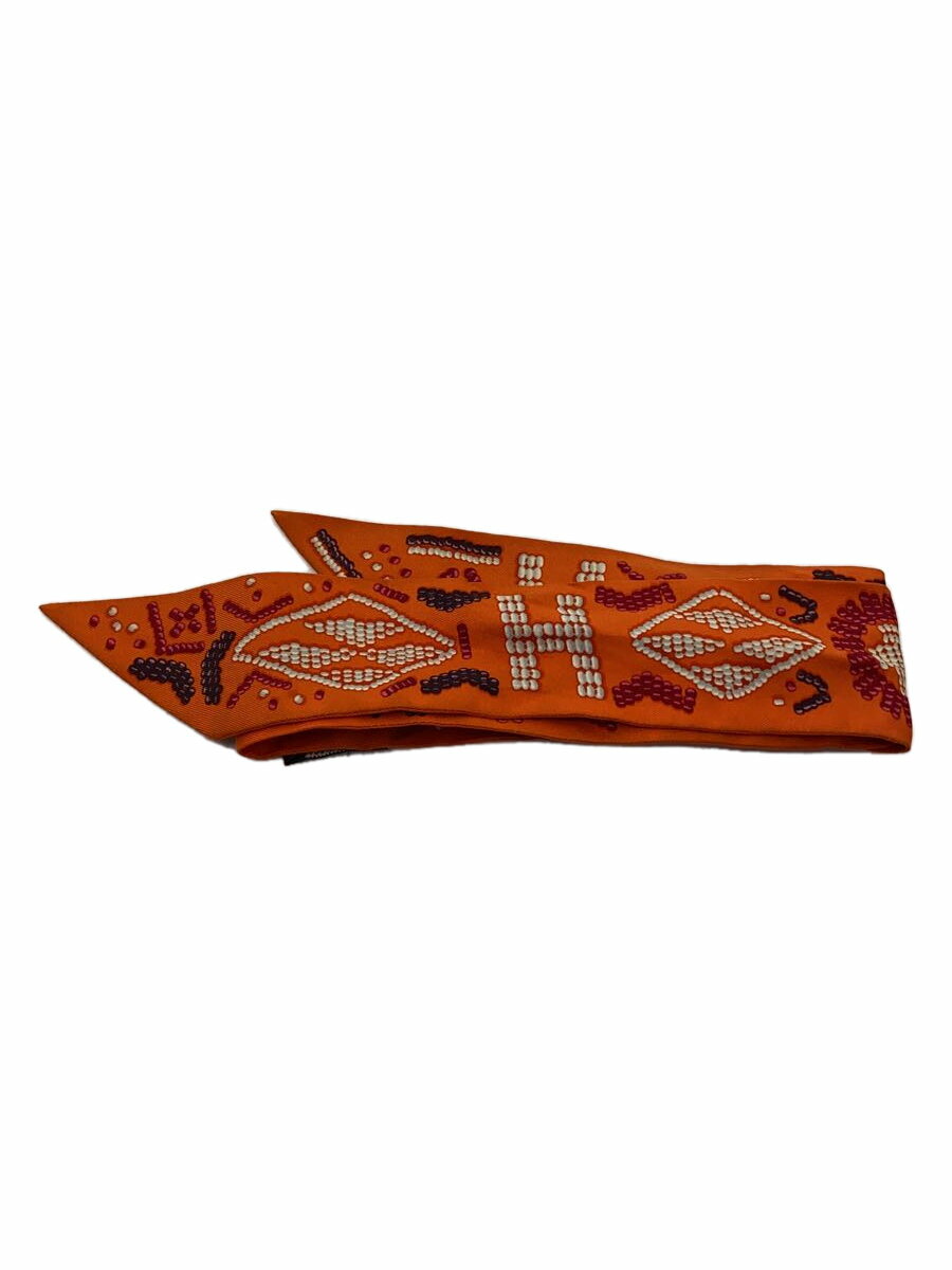 【中古】HERMES◆ツイリー/スカーフ/シルク/ORN/レディース【服飾雑貨他】