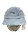 【中古】MARINE SERRE◆ハット/L/デニム/IDG/総柄/メンズ/20SS/ブルーデニムバケットハット【服飾雑貨他】