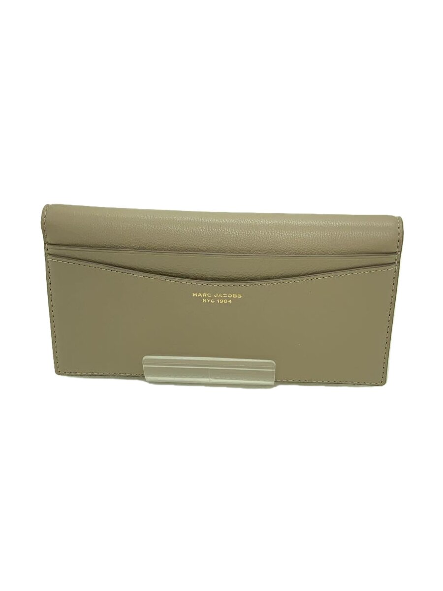 【中古】MARC BY MARC JACOBS◆長財布/レザー/BEG/無地/レディース【服飾雑貨他】