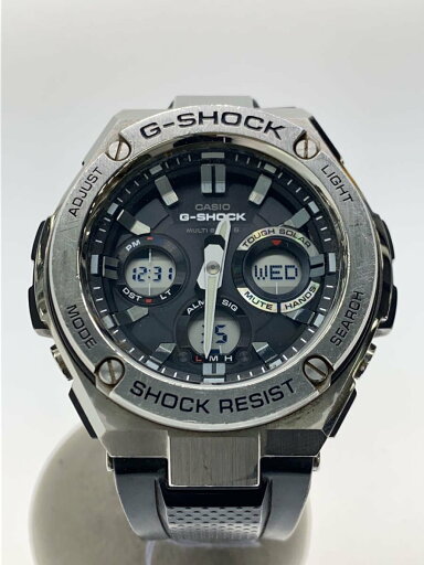 【中古】CASIO◆ソーラー腕時計・G-SHOCK/デジアナ/ラバー/SLV【服飾雑貨他】 【中古】CASIO◆ソーラー腕時計・G-SHOCK/デジアナ/ラバー/SLV【服飾雑貨他】