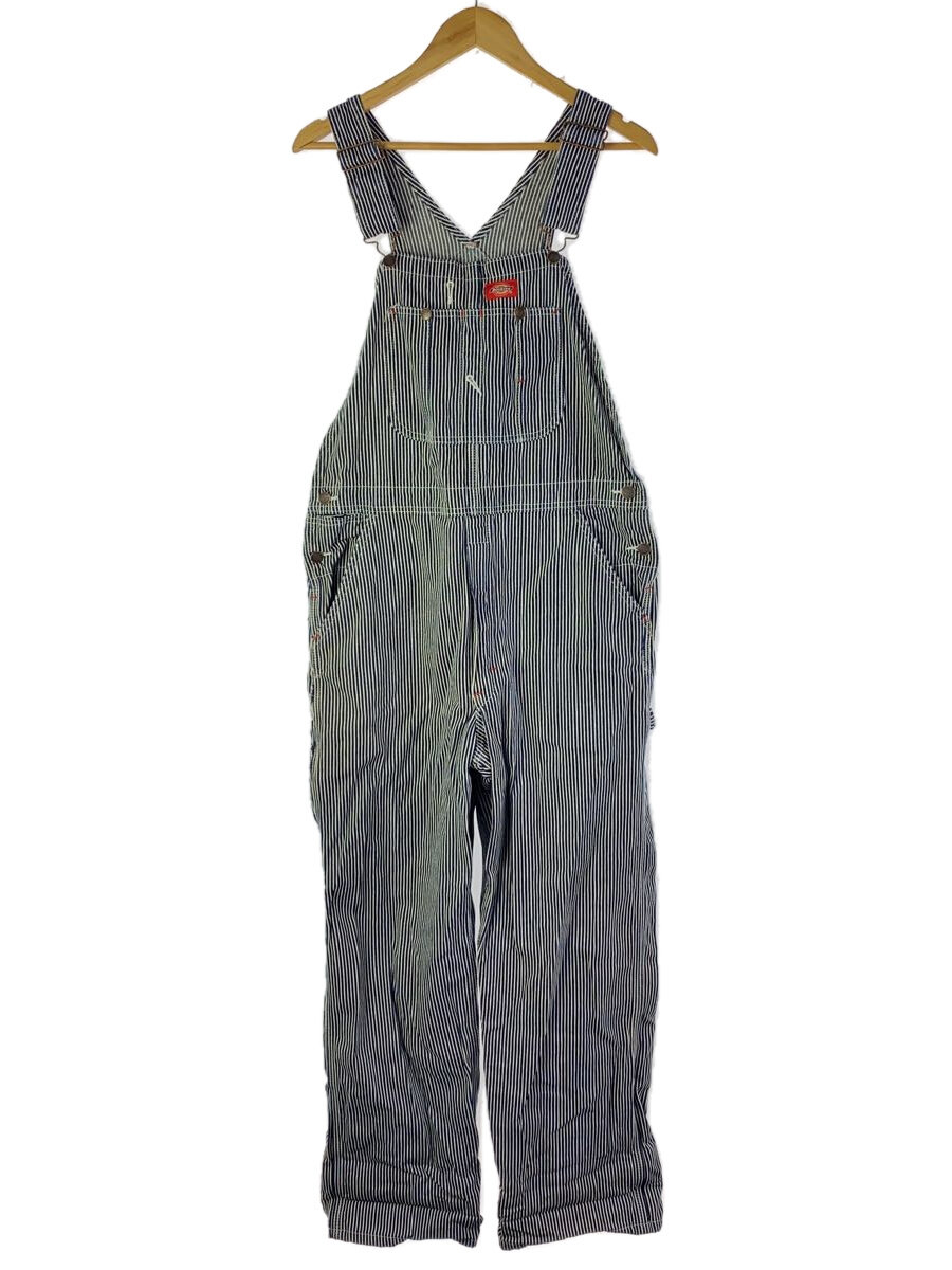 【中古】DICKIES◆オーバーオール/32/コットン/NVY/ストライプ【メンズウェア】