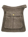 【中古】Eica yoshinari/ウエストバッグ/ウール/BEG/無地/20AW/長さ調節可/【バッグ】
