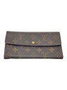 【中古】LOUIS VUITTON◆3)ポシェット・ポルト・モネ・クレディ_モノグラム・キャンバス_BRW/PVC/総柄/状態考慮/【服飾雑貨他】