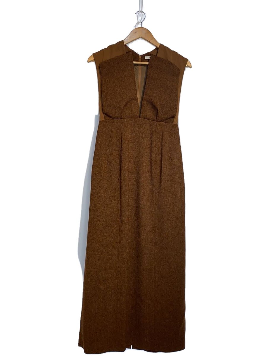 【中古】CLANE◆V NECK SWITCH ONEPIECE/1/ポリエステ