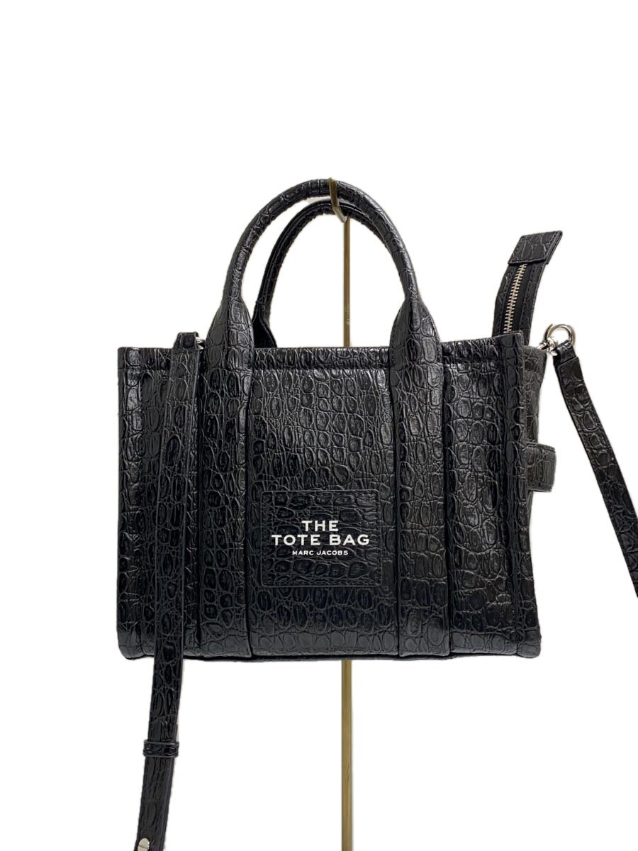 MARC JACOBS - 【中古】MARC JACOBS◆トートバッグ/牛革/ブラック/無地/H022L01RE22-001【バッグ】