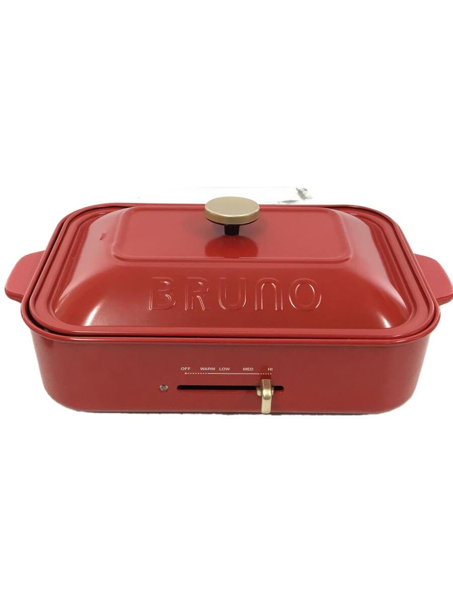 【中古】BRUNO(イデアインターナショナル)◆ホットプレート BOE021-RD【家電・ビジュアル・オーディオ】